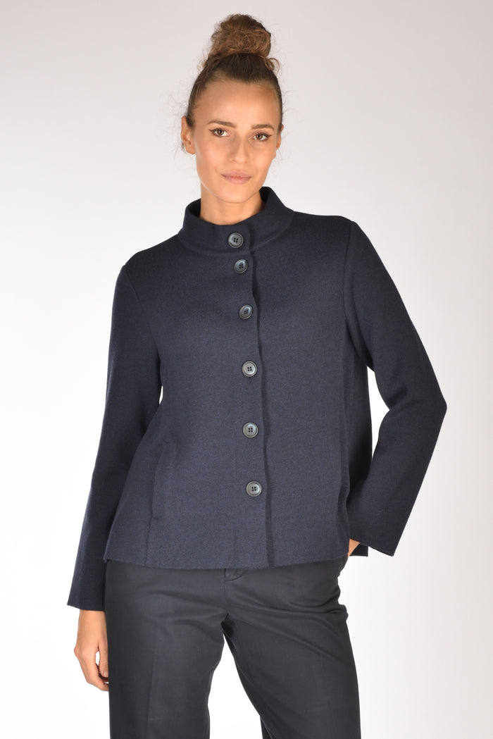 Anne Claire Giacca In Maglia Blu Donna - 1