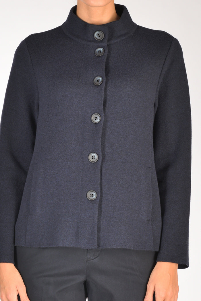 Anne Claire Giacca In Maglia Blu Donna - 3
