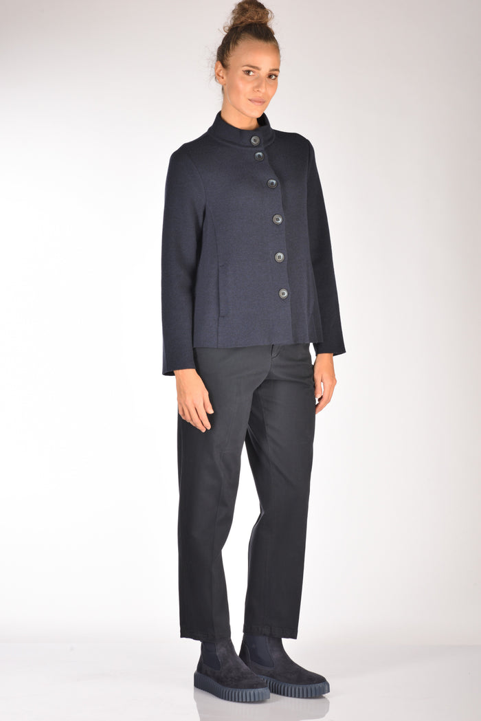 Anne Claire Giacca In Maglia Blu Donna - 4