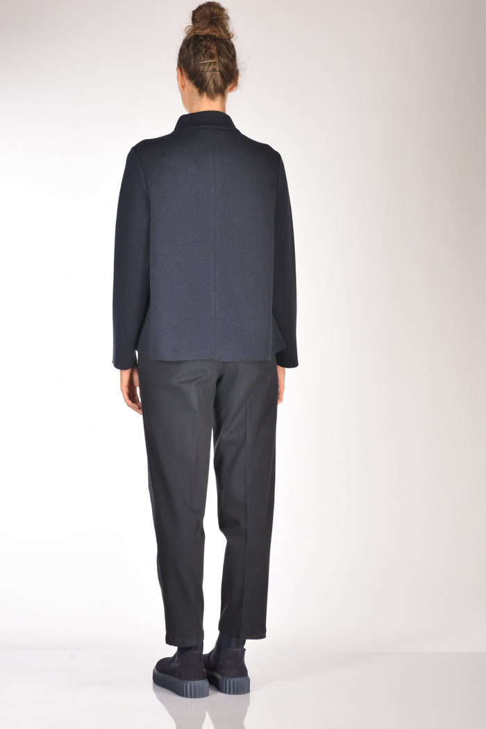 Anne Claire Giacca In Maglia Blu Donna - 5