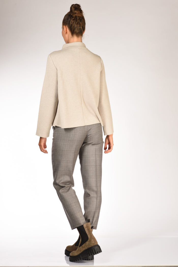 Anne Claire Giacca In Maglia Beige Donna - 5