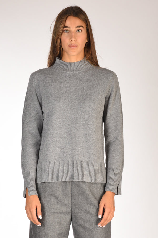 Anne Claire Maglia Lupetto Grigio Donna-2
