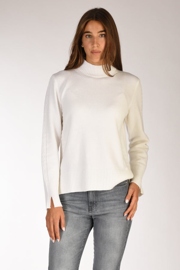 Anne Claire Maglia Lupetto Bianco Donna