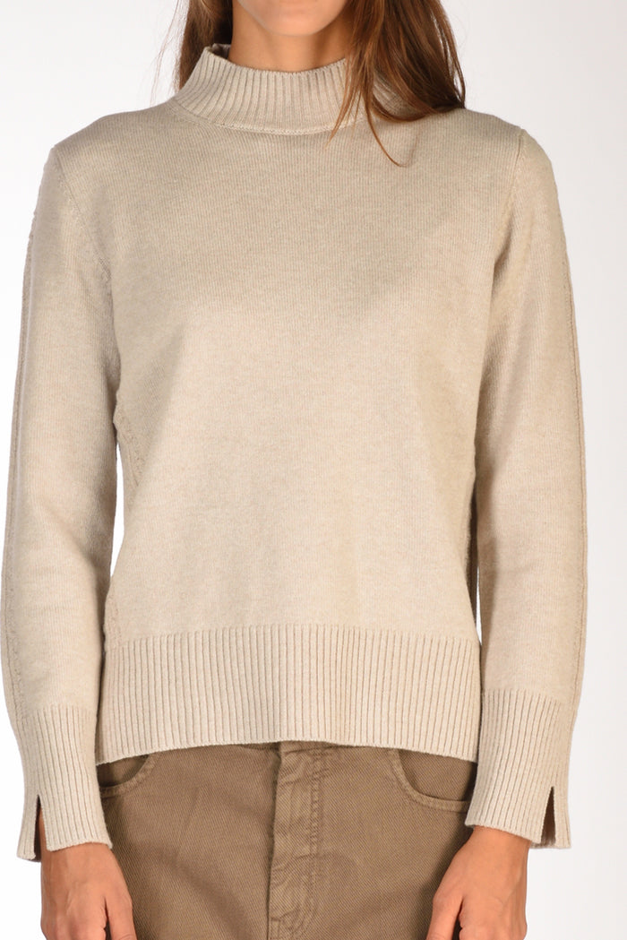 Anne Claire Maglia Lupetto Beige Donna - 3
