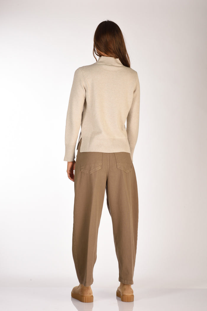 Anne Claire Maglia Lupetto Beige Donna - 5