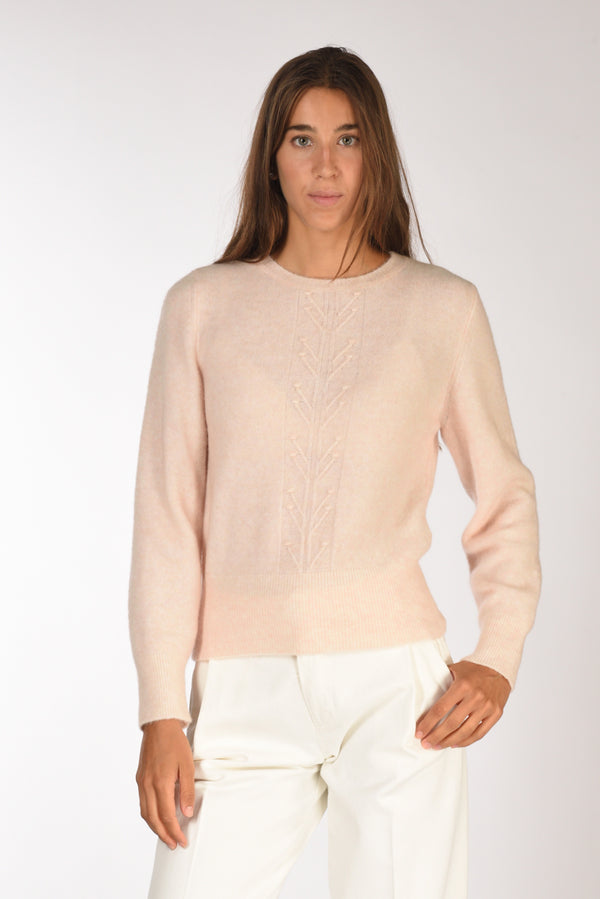 Anne Claire Maglia Girocollo Rosa Chiaro Donna