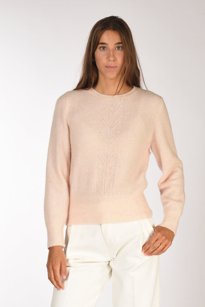 Anne Claire Maglia Girocollo Rosa Chiaro Donna - 1