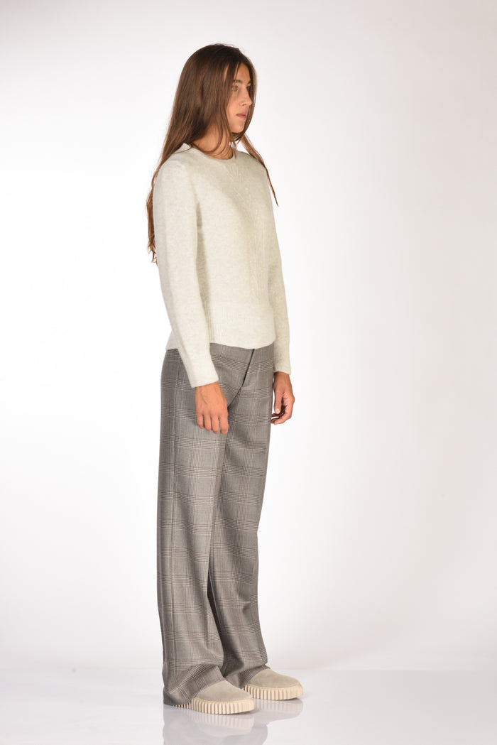 Anne Claire Maglia Girocollo Grigio Chiaro Donna - 4
