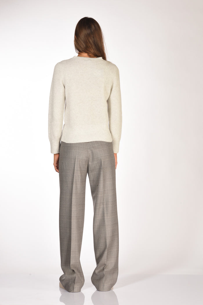 Anne Claire Maglia Girocollo Grigio Chiaro Donna - 5