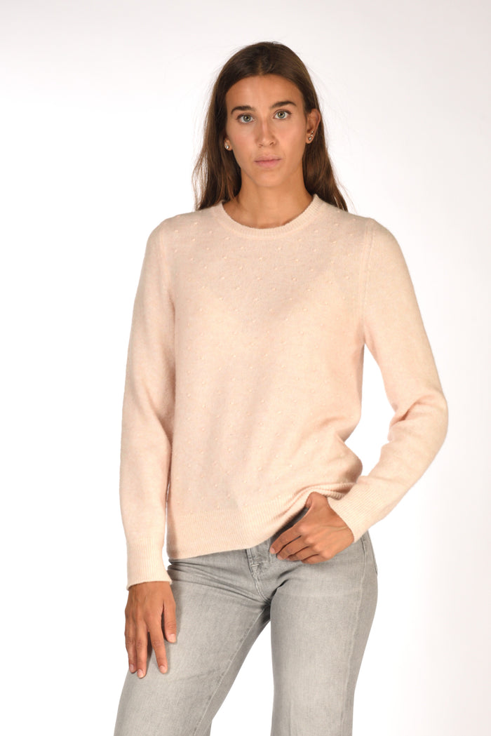 Anne Claire Maglia Girocollo Rosa Chiaro Donna - 1