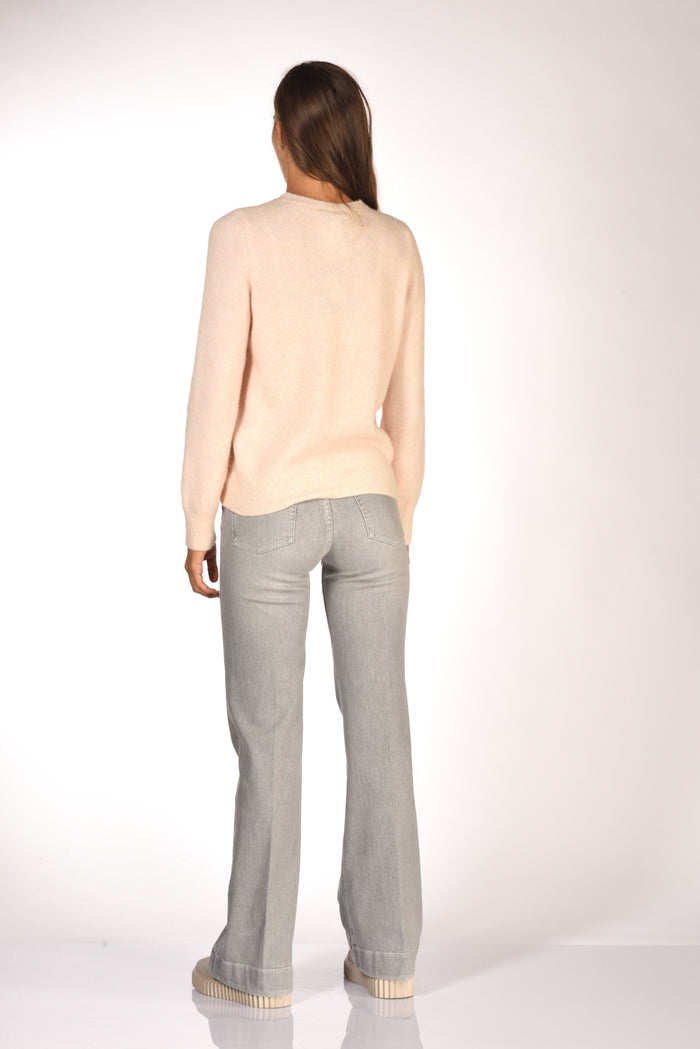 Anne Claire Maglia Girocollo Rosa Chiaro Donna - 5