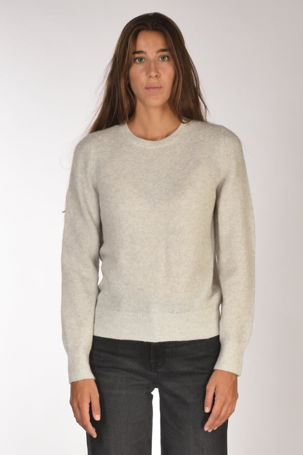 Anne Claire Maglia Girocollo Grigio Chiaro Donna-2