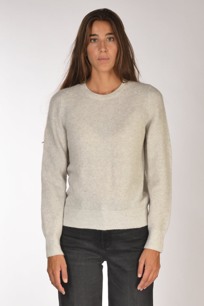 Anne Claire Maglia Girocollo Grigio Chiaro Donna - 2