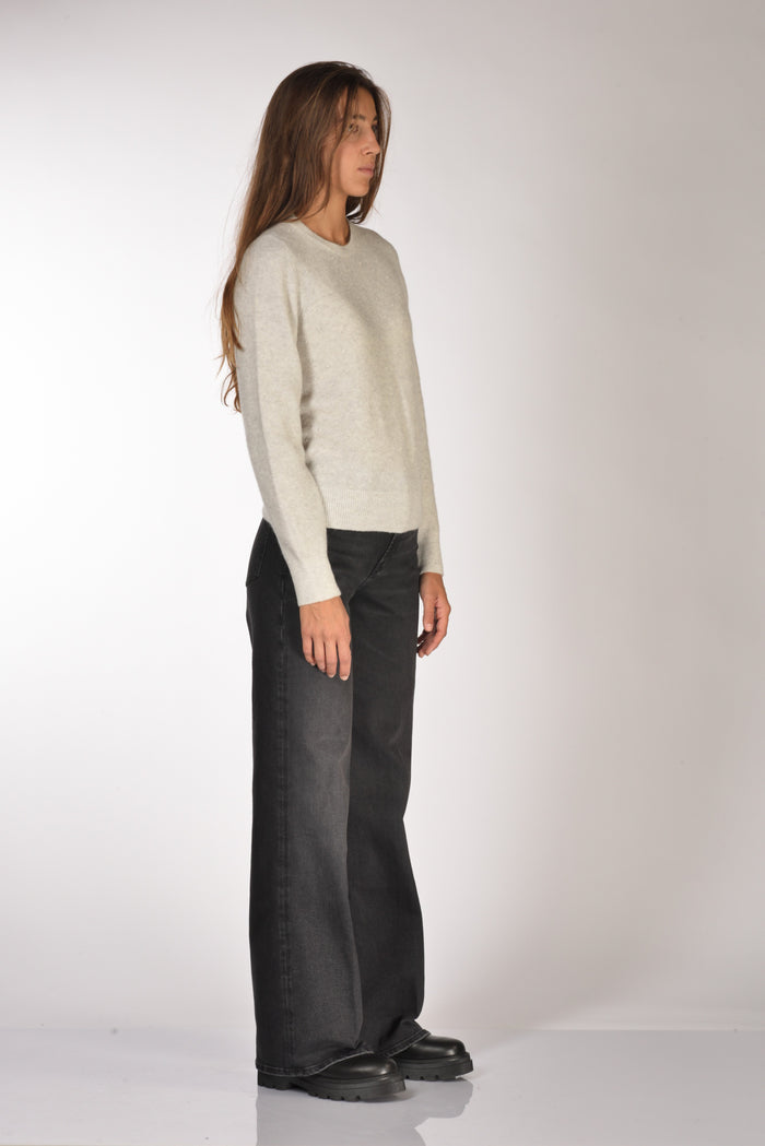 Anne Claire Maglia Girocollo Grigio Chiaro Donna - 4