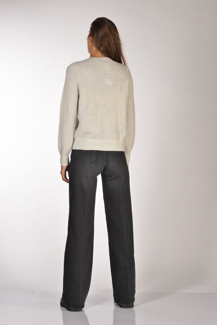 Anne Claire Maglia Girocollo Grigio Chiaro Donna - 5