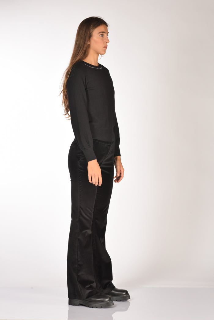 Anne Claire Maglia Girocollo Nero Donna - 4