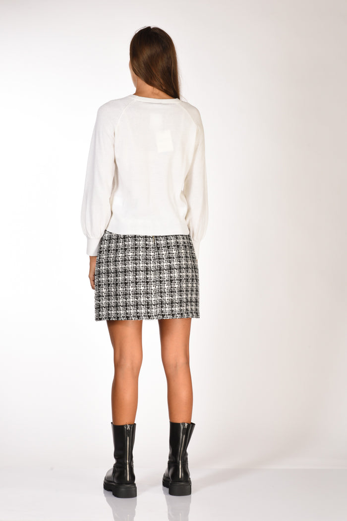 Anne Claire Maglia Girocollo Bianco Donna - 5