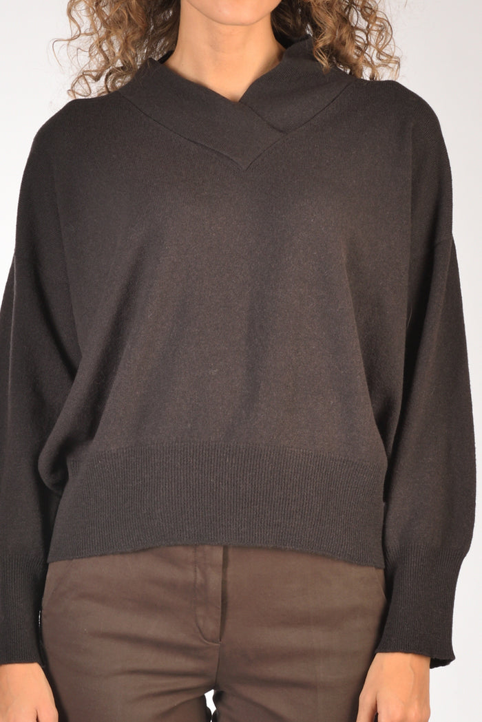 Anne Claire Maglia Marrone Donna - 3