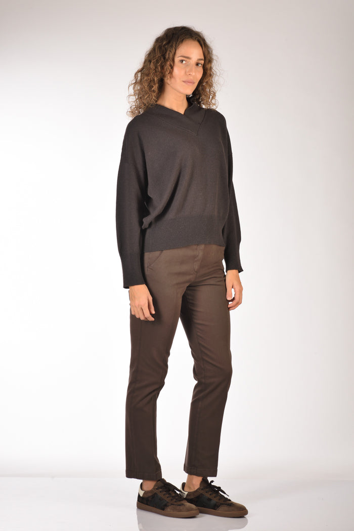 Anne Claire Maglia Marrone Donna - 4