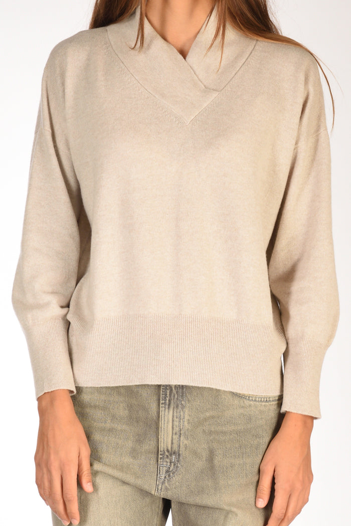 Anne Claire Maglia Beige Donna - 3