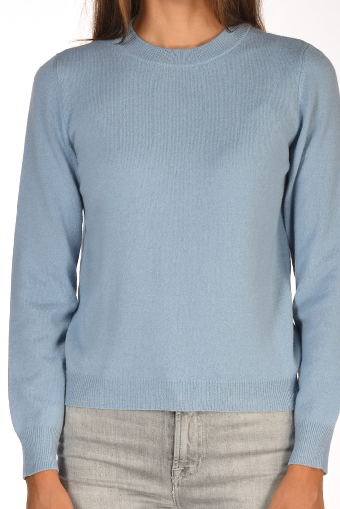 Anne Claire Maglia Girocollo Azzurro Donna - 3