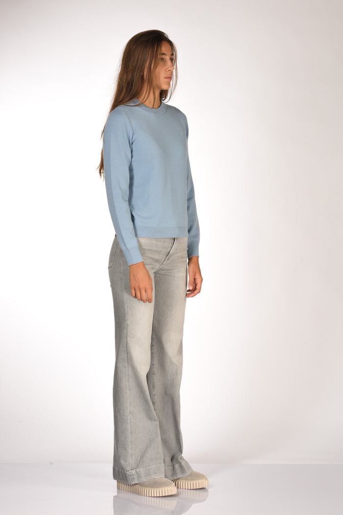 Anne Claire Maglia Girocollo Azzurro Donna - 4