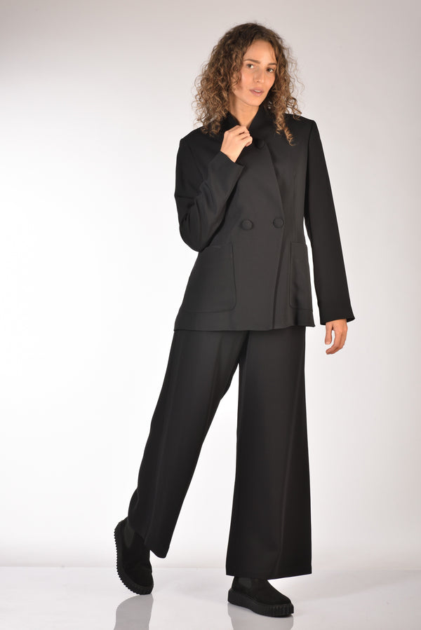 Malìparmi Pantalone Elastico Nero Donna-2