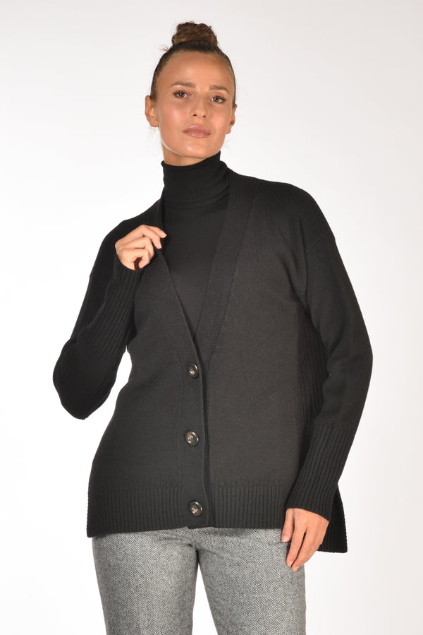 Malìparmi Maglia Cardigan Nero Donna