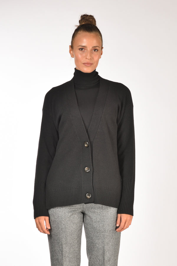 Malìparmi Maglia Cardigan Nero Donna-2