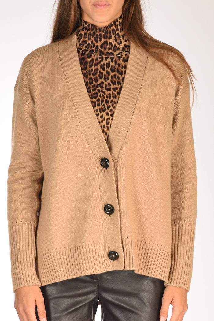 Malìparmi Maglia Cardigan Beige Donna - 3