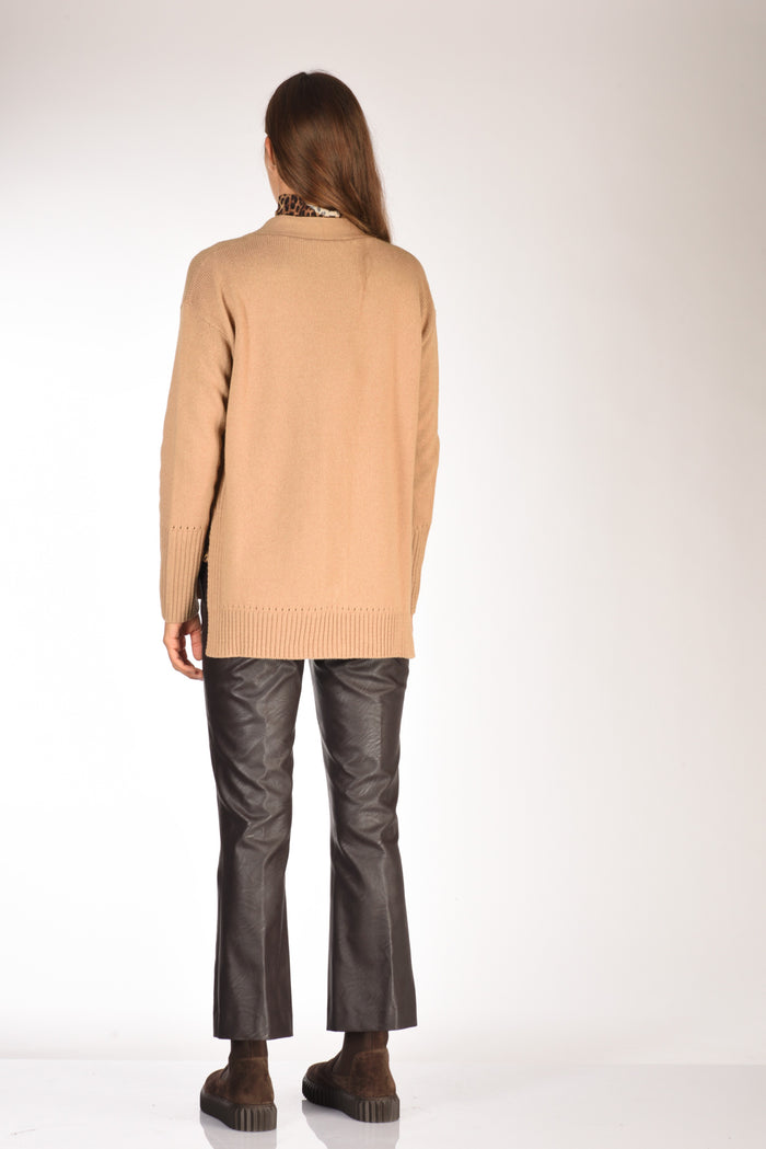 Malìparmi Maglia Cardigan Beige Donna - 5