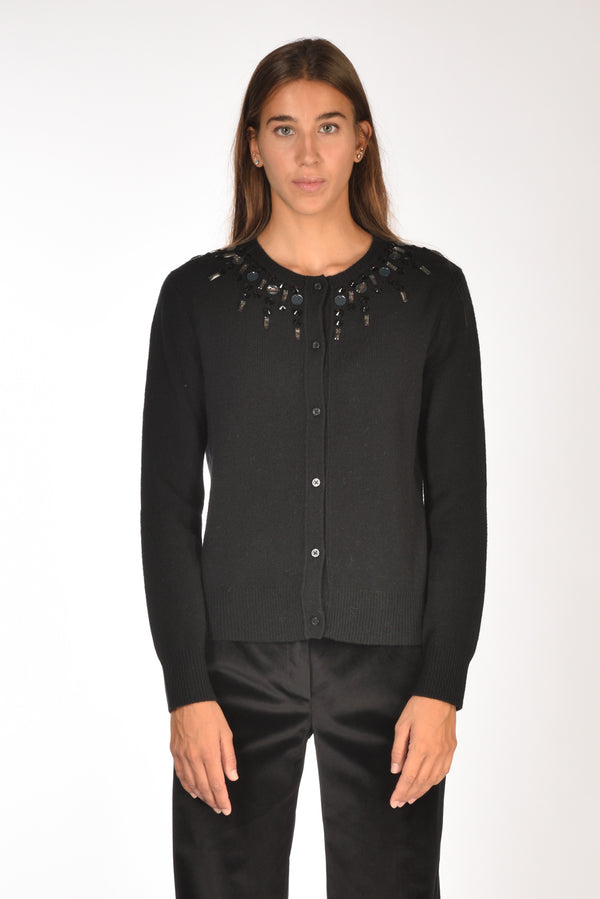 Malìparmi Maglia Cardigan Nero Donna-2