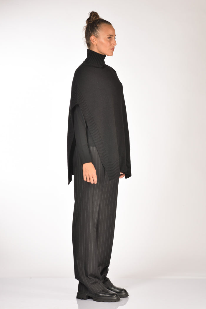 Malìparmi Cappa Di Maglia Nero Donna - 4