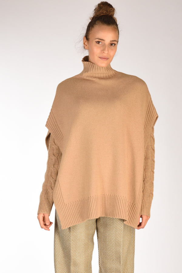 Malìparmi Cappa Di Maglia Beige Donna-2