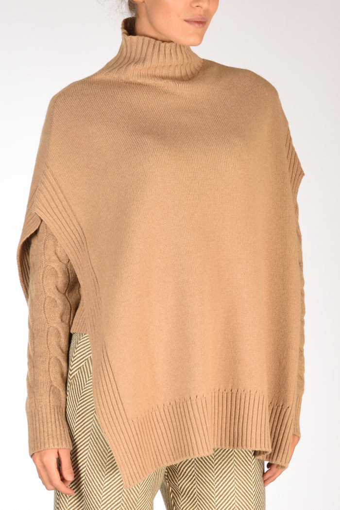 Malìparmi Cappa Di Maglia Beige Donna - 3