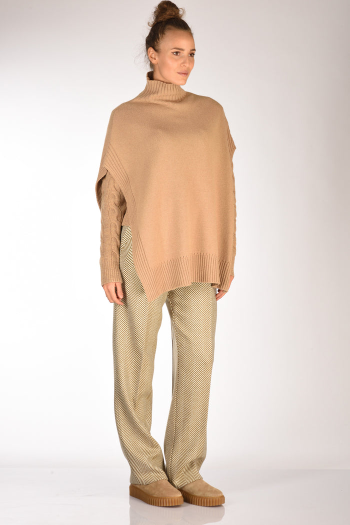 Malìparmi Cappa Di Maglia Beige Donna - 4