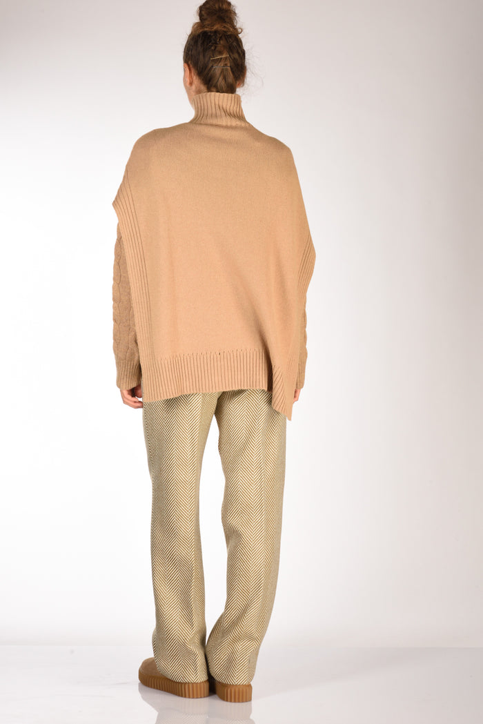 Malìparmi Cappa Di Maglia Beige Donna - 5