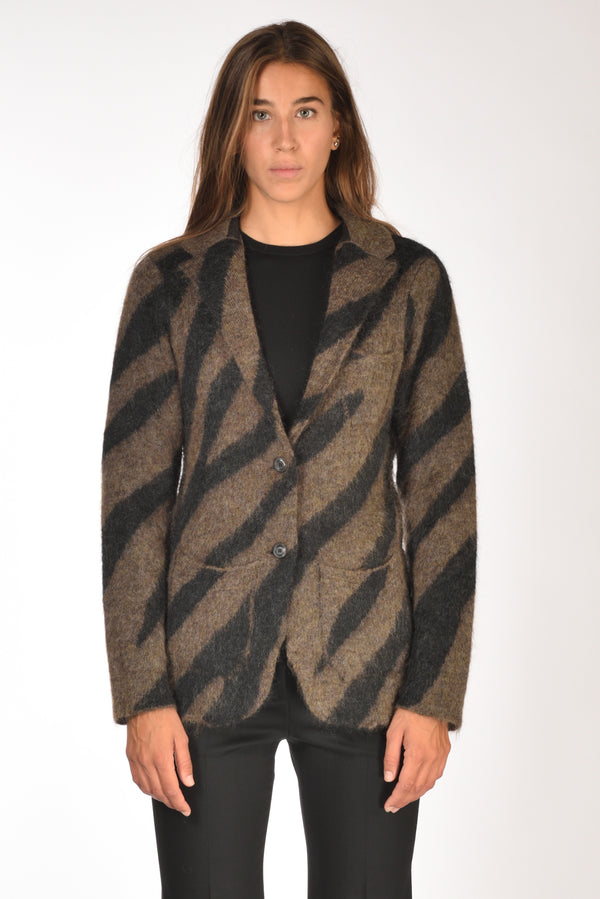 Sanfredi Giacca Monopetto Marrone/nero Donna-2