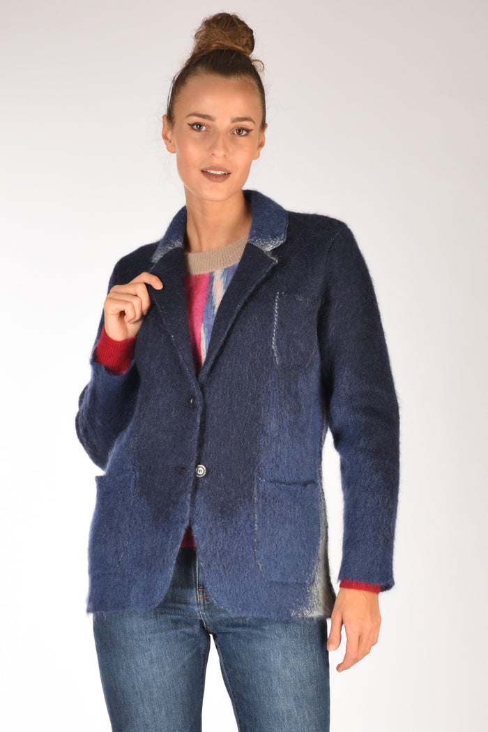 Sanfredi Giacca Monopetto Blu Donna - 1