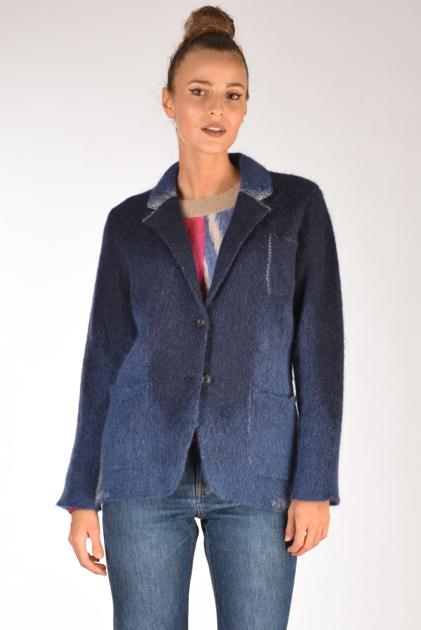 Sanfredi Giacca Monopetto Blu Donna-2