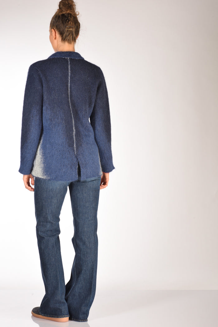 Sanfredi Giacca Monopetto Blu Donna - 5