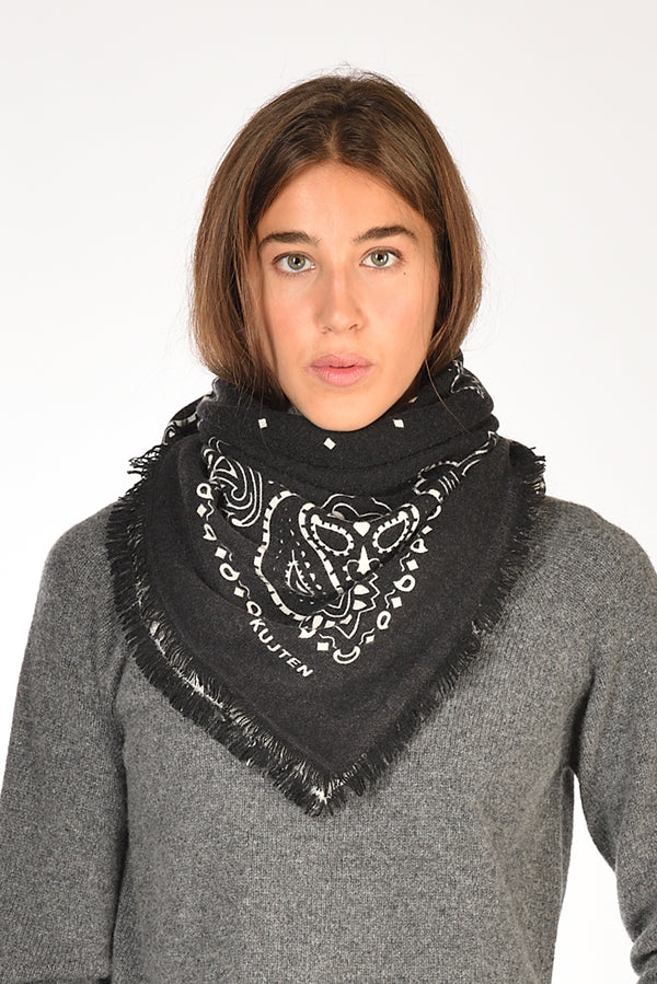 Kujten Bandana Di Maglia Nero Donna