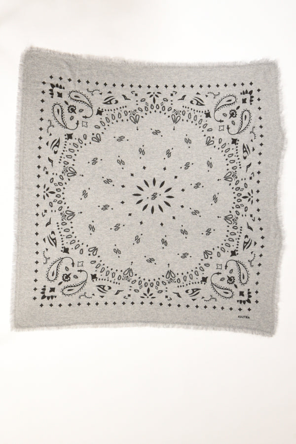 Kujten Bandana Di Maglia Grigio Chiaro Donna