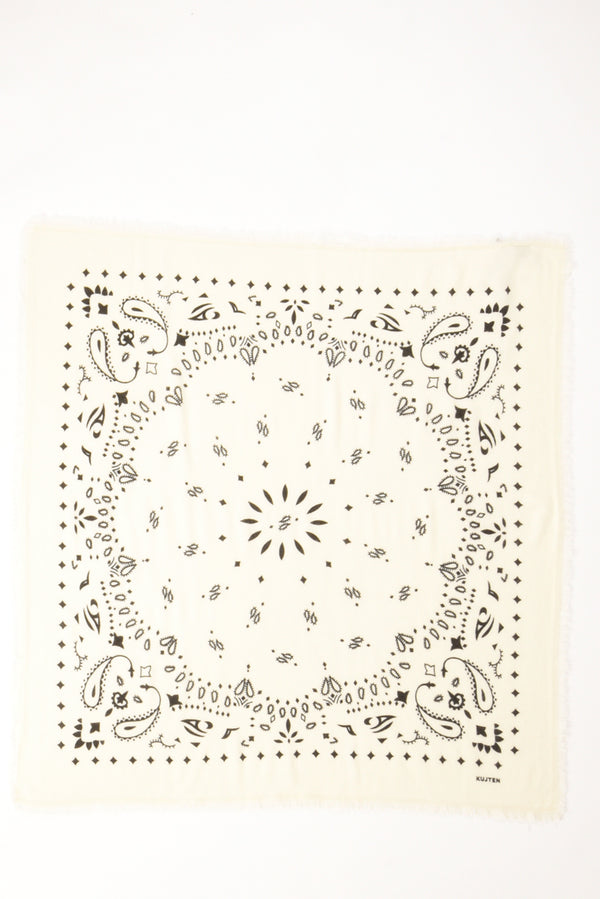 Kujten Bandana Di Maglia Bianco Donna