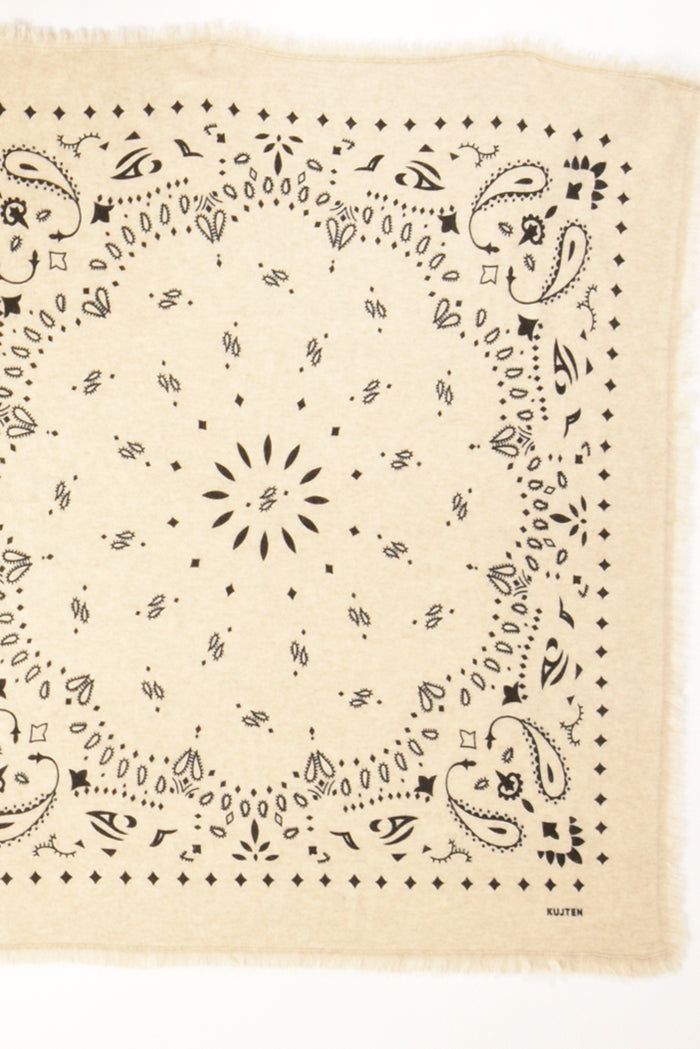 Kujten Bandana Di Maglia Beige Donna - 2