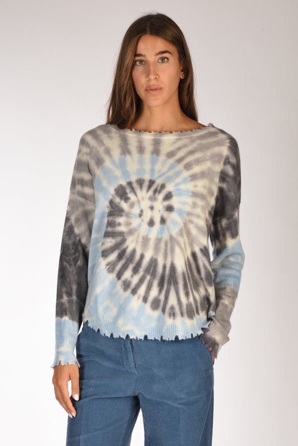 Kujten Maglia Mela Sunny Azzurro/grigio/bianco Donna