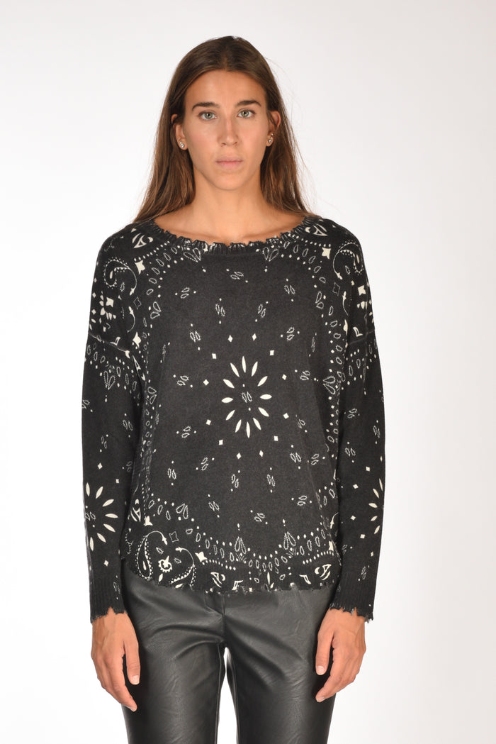 Kujten Maglia Melabandana Nero Donna - 2