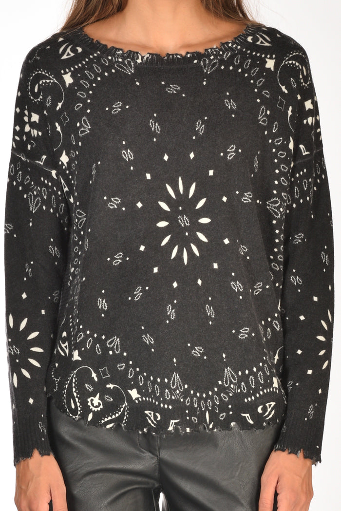 Kujten Maglia Melabandana Nero Donna - 3