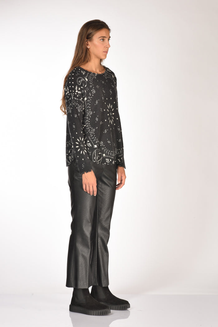 Kujten Maglia Melabandana Nero Donna - 4