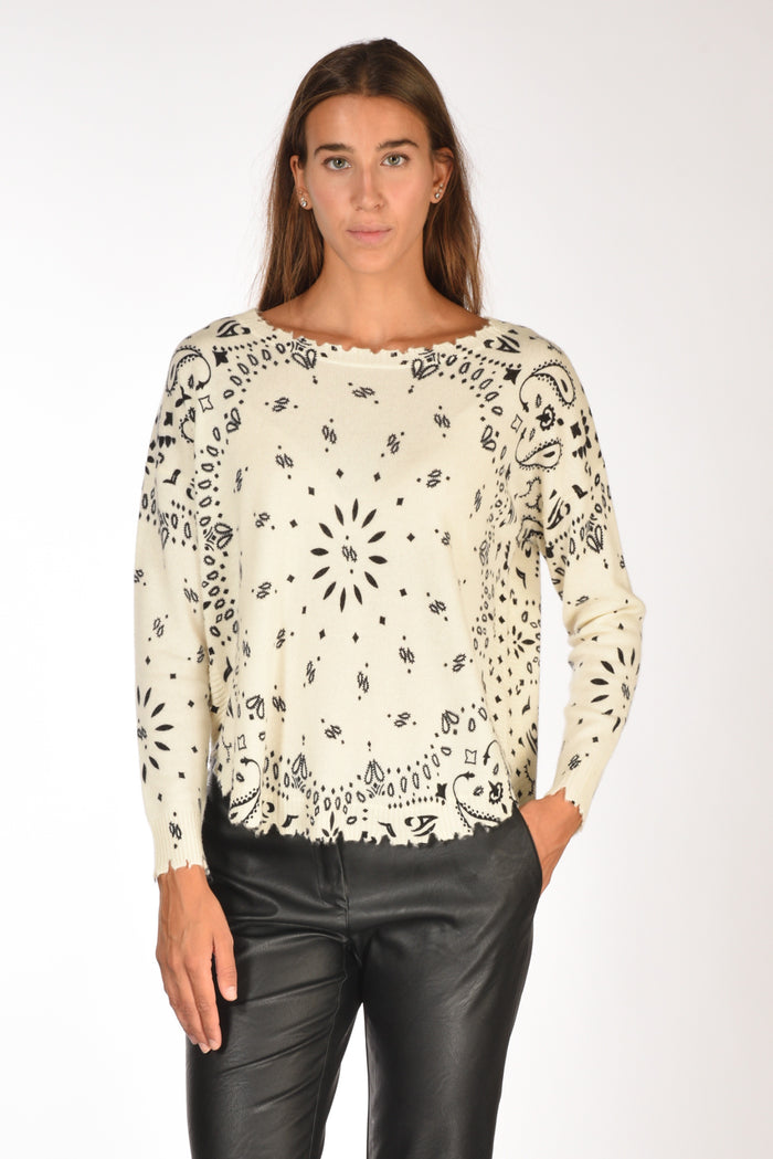 Kujten Maglia Melabandana Bianco Donna - 1